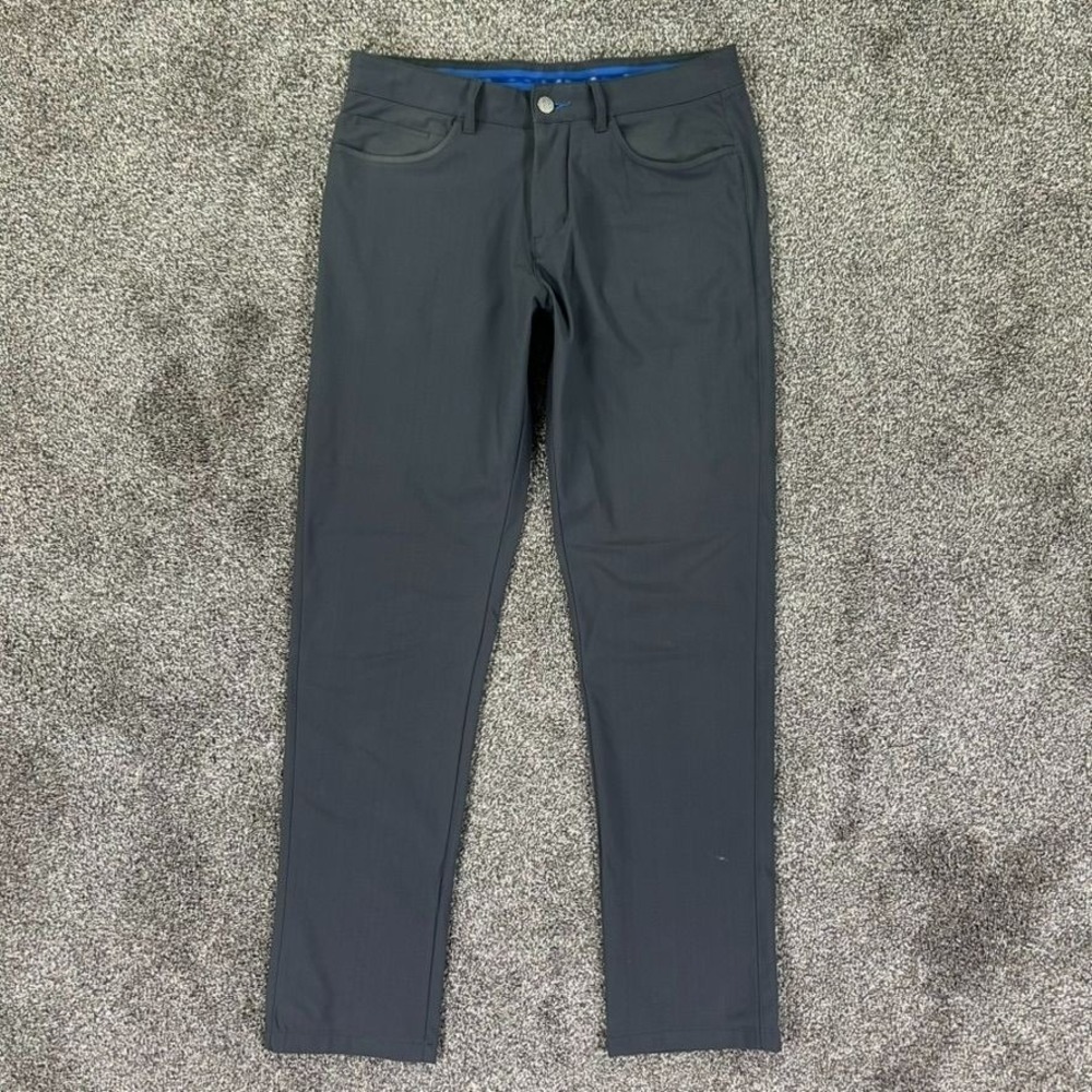 Twillory Tailored Performance Fit Technical Fabric Pants Mens 32x34 Gray Casual‎